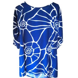 Escapada Living Shell Tunic Back Beaded Fringe Detail Size M